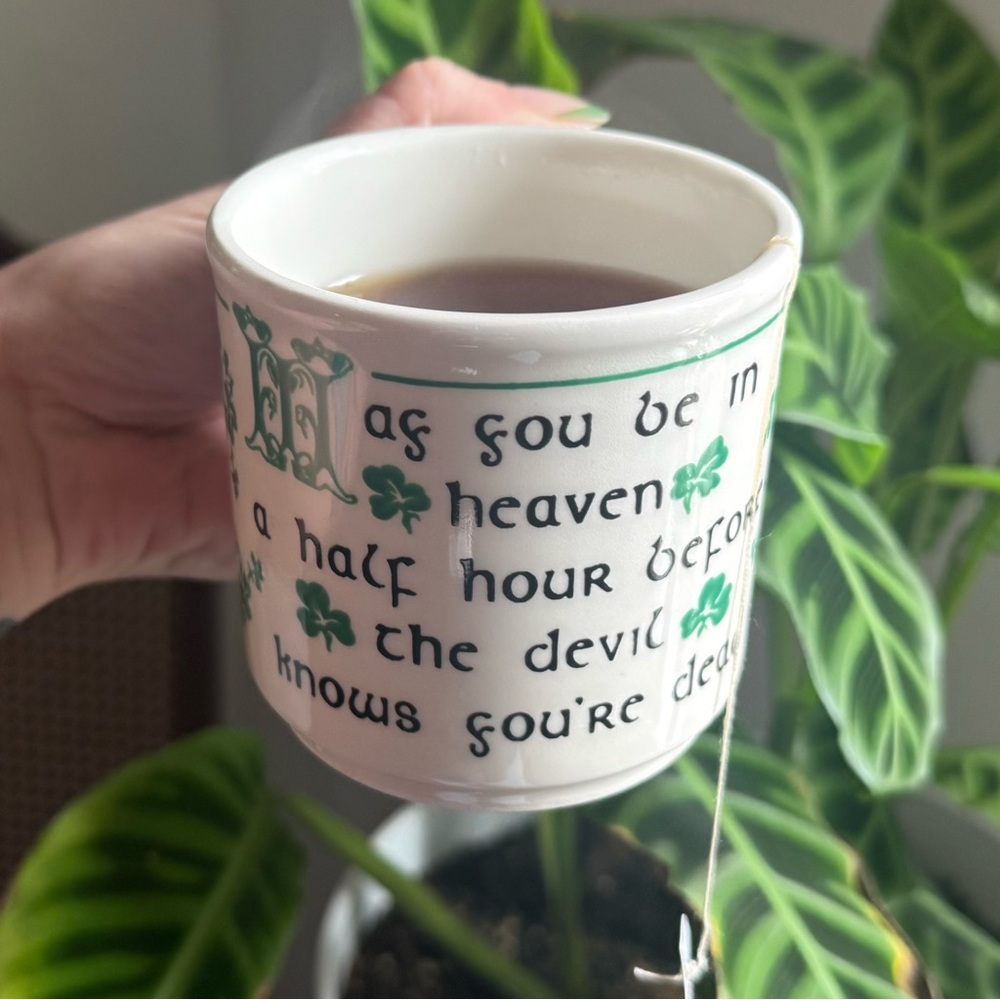 Vintage Irish Blessing Mug – Carrigaline Pottery – Made in Cork, Ireland 🇮🇪